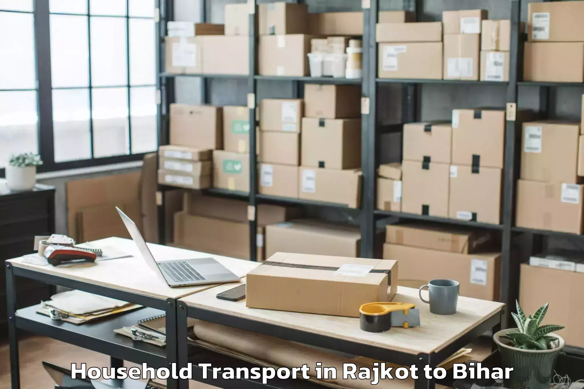 Expert Rajkot to Darbhanga Airport Dbr Household Transport